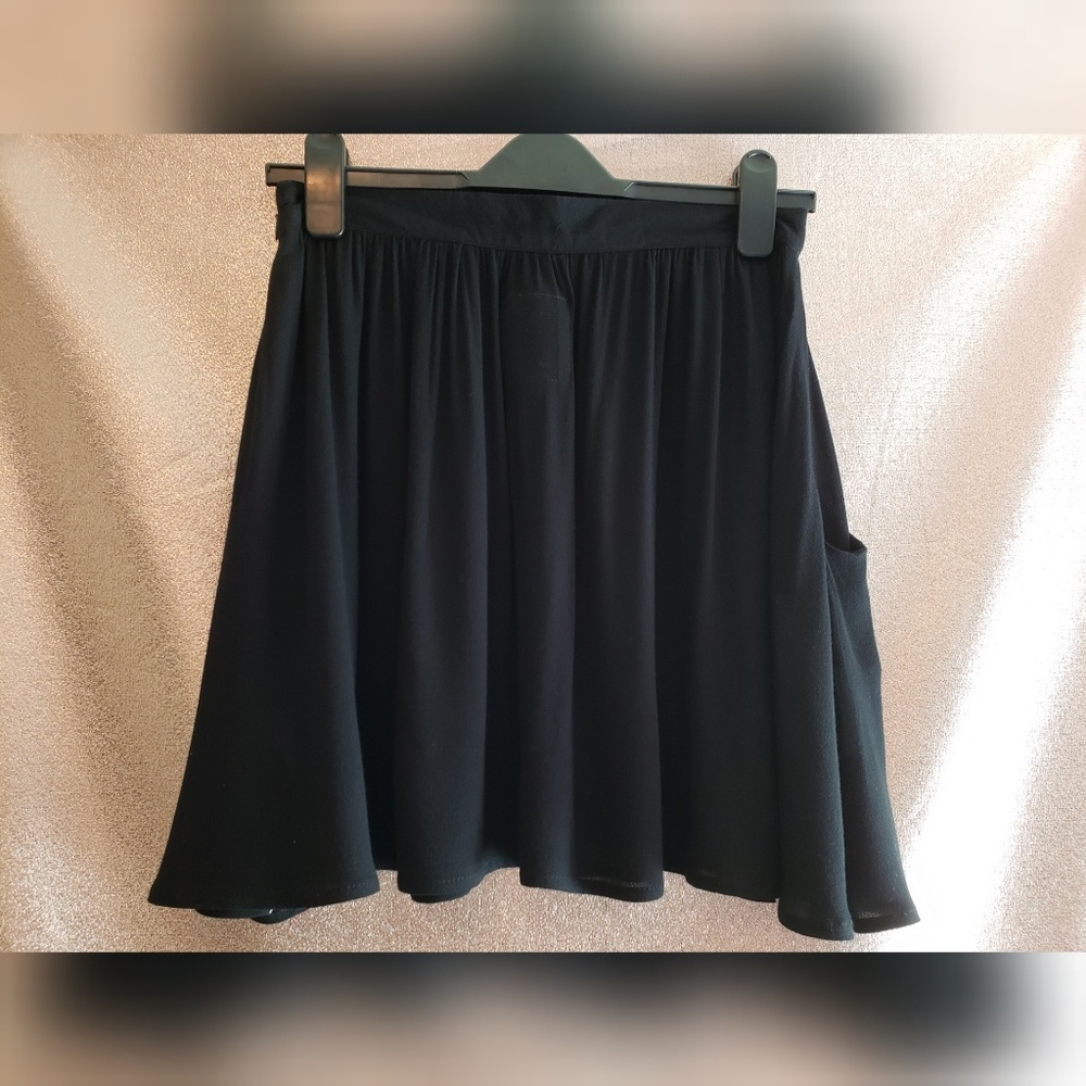 NWT One Teaspoon Black Sugar Mini Skirt Pockets - Picture 5 of 8